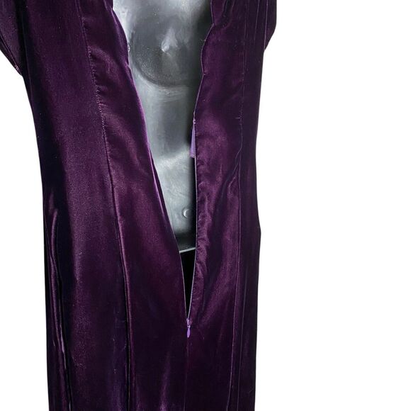 Vtg 80s Patty O’Neil Velvet Dress Womens 6 Purple Whimsigoth Witchy USA Made - Picture 10 of 16